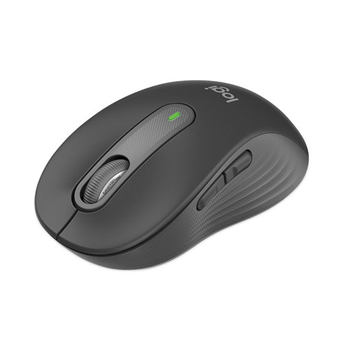 Logitech Signature M650 Wireless Mouse, 2.4 GHz Frequency, 33 ft Wireless Range, Large, Right Hand Use, Graphite