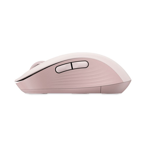 Logitech Signature M650 Wireless Mouse, 2.4 GHz Frequency, 33 ft Wireless Range, Medium, Right Hand Use, Rose