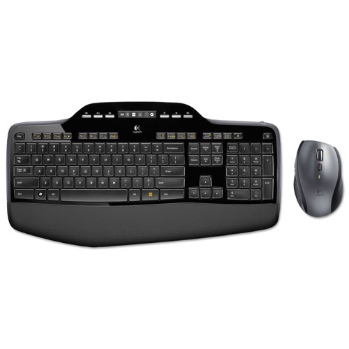 Logitech MK710 Wireless Keyboard + Mouse Combo, 2.4 GHz Frequency/30 ft Wireless Range, Black
