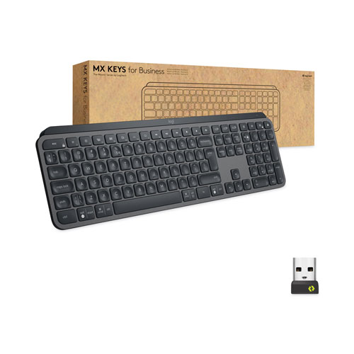 Logitech MX Keys for Business Wireless Keyboard, Graphite