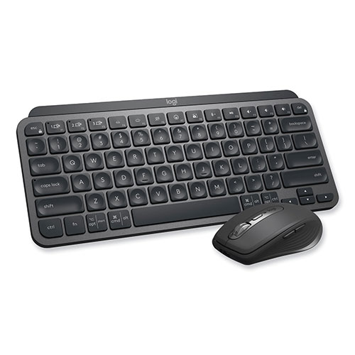 Logitech MX Keys Mini Combo for Business Wireless Keyboard and Mouse, 2.4 GHz Frequency/32 ft Wireless Range, Graphite