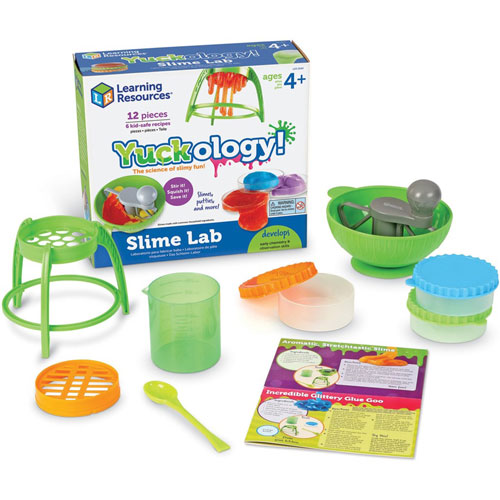 Learning Resources Slime Lab, Yuckology, 4-1/2"Wx9"Lx10"H, Multi
