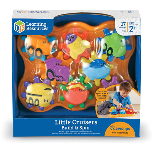 Learning Resources Build and Spin, Little Cruisers, 11"Wx12"Lx5-1/5"H