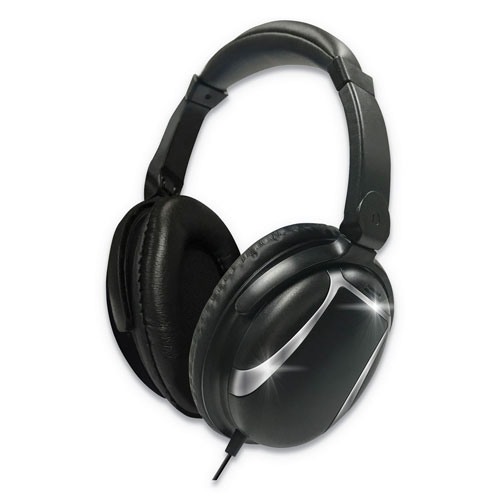 Maxell Bass 13 Headphone with Mic, Black