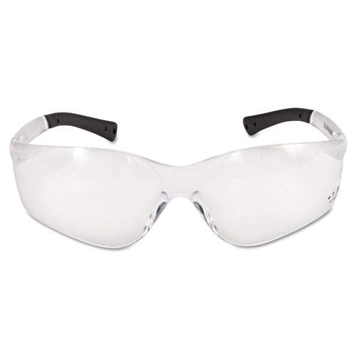 MCR Safety BearKat Magnifier Safety Glasses, Clear Frame, Clear Lens