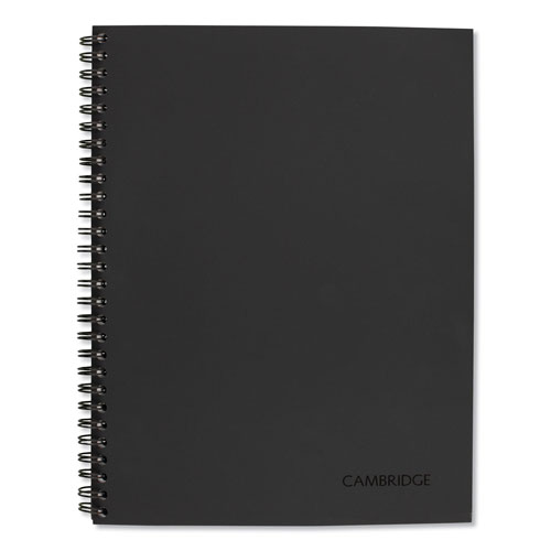 Cambridge Wirebound Action Planner Business Notebook, Dark Gray, 9.5 x 7.5, 80 Sheets