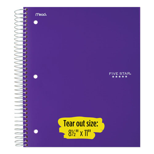 Mead Wirebound Notebook, 3 Subjects, College Rule, Assorted Color Covers, 11 x 8.5, 150 Sheets