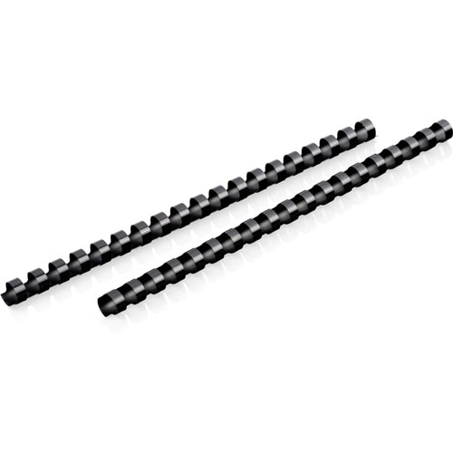 Mead Binding Spines, 19-Hole, 85-Sheet Capacity, 1/2" , 125/Bx, Bk