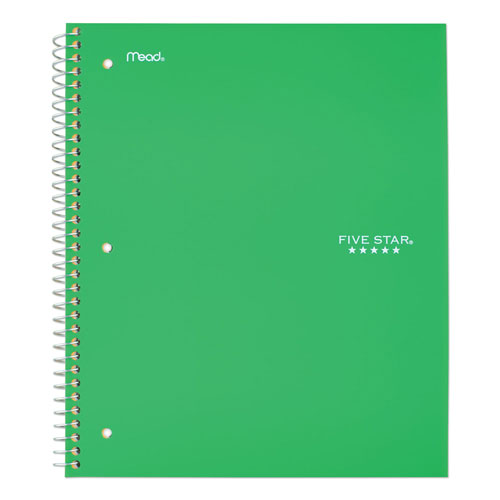 Mead Wirebound Notebook, 1 Subject, Medium/College Rule, Green Cover, 11 x 8.5, 100 Sheets