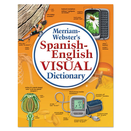 Merriam-Webster Spanish-English Visual Dictionary, Paperback, 1152 Pages