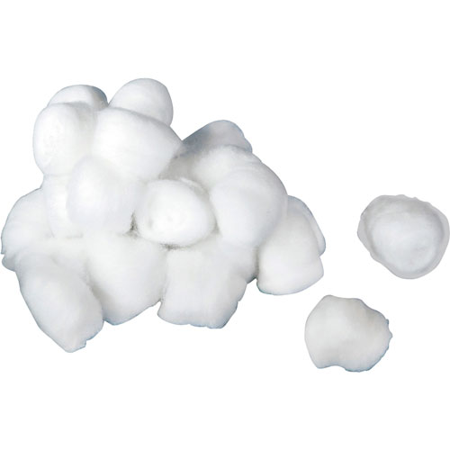 Medline Cotton Balls, Nonsterile, Large, 1000/BX, White
