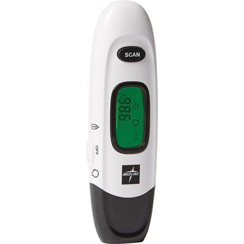 Medline Forehead Thermometer, No Touch, 3-3/10"Wx7-1/4"Lx1-2/5"H
