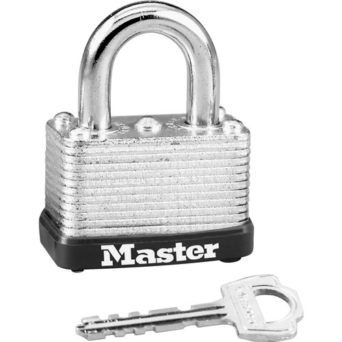 Master Lock Company Warded Padlock, Durable Laminated Steel Body