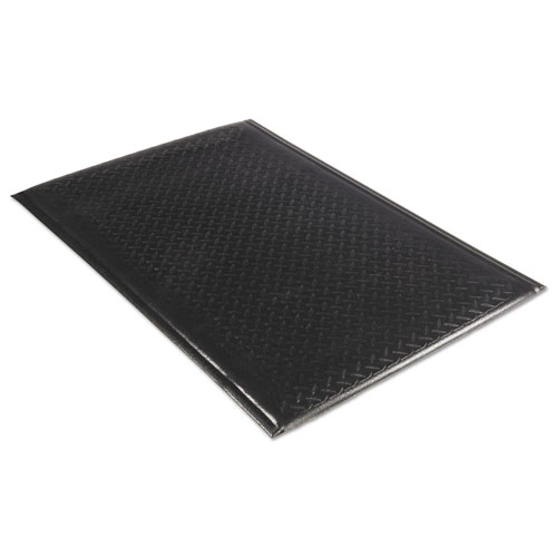 Millennium Mat Company Soft Step Supreme Anti-Fatigue Floor Mat, 36 x 60, Black