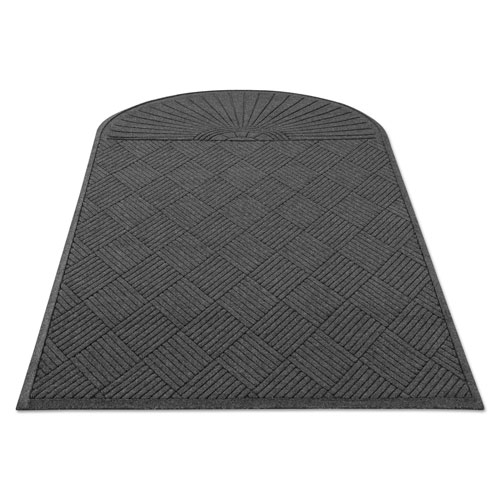 Guardian EcoGuard Diamond Floor Mat, Single Fan, 48 x 96, Charcoal