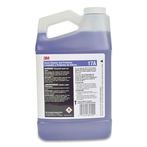 3M Glass Cleaner and Protector Concentrate, 2 L Bottle, 4/Carton