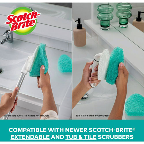 Scotch Brite® Bath Scrubber Refills, 6/Carton