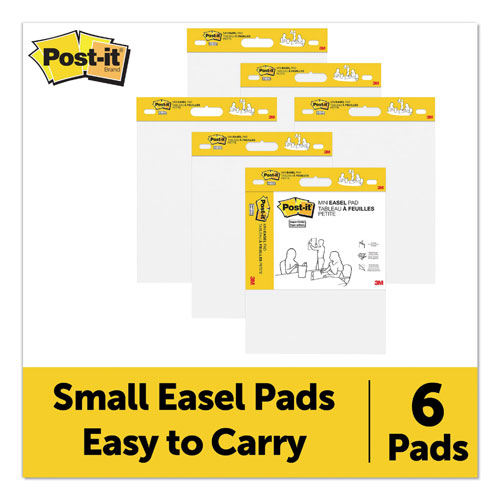 Post-it® Vertical-Orientation Self-Stick Easel Pads, Unruled, 20 White 15 x 18 Sheets, 2/Pack
