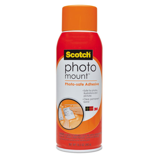 Scotch™ Photo Mount Spray Adhesive, 10.25 oz, Dries Clear