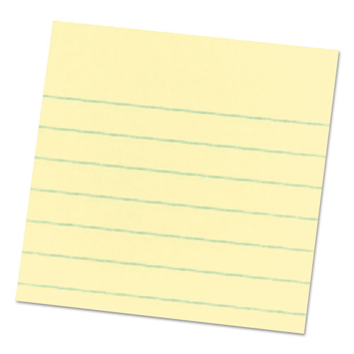 Post-it® Original Pads in Canary Yellow, 3 x 3, Lined, 100-Sheet, 6/Pack