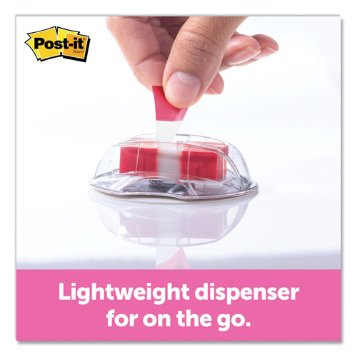 Post-it® Page Flags in Desk Grip Dispenser, 1 x 1 3/4, Red, 200/Dispenser