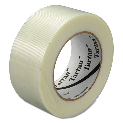 Tartan™ Filament Tape, 48 mm x 55 m, 3" Core, Clear, 24/Carton