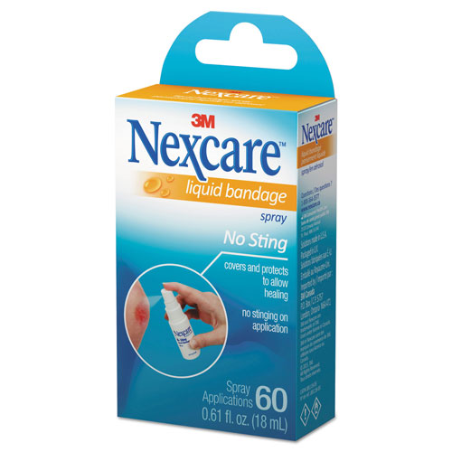 Nexcare No-Sting Liquid Bandage Spray, 0.61 oz