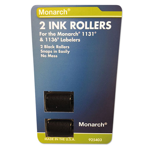 Riverside Paper 925403 Replacement Ink Rollers, Black, 2/Pack