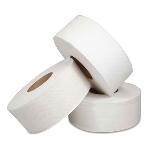 Morcon Paper Jumbo Bath Tissue, Septic Safe, 2-Ply, White, 500 ft, 12/Carton