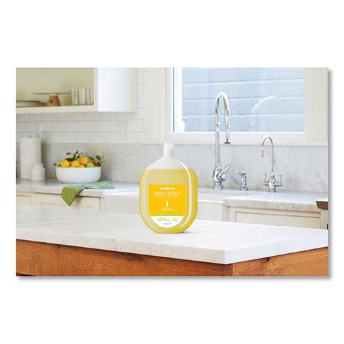 Method Products Dish Soap Refill Tub, Lemon Mint Scent, 54 oz Tub