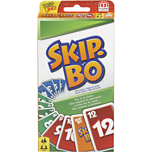 Mattel Skip-Bo Card Game, Ages 7-Above