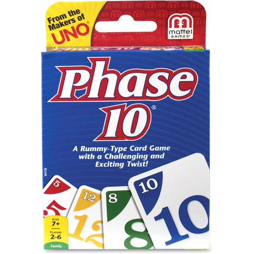 Mattel Phase 10 Card Game, Ages 7 And Up