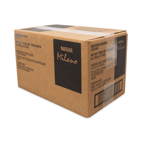 Nescafe Premium Hot Chocolate Mix, 1.75 lb Bag, 4/Carton
