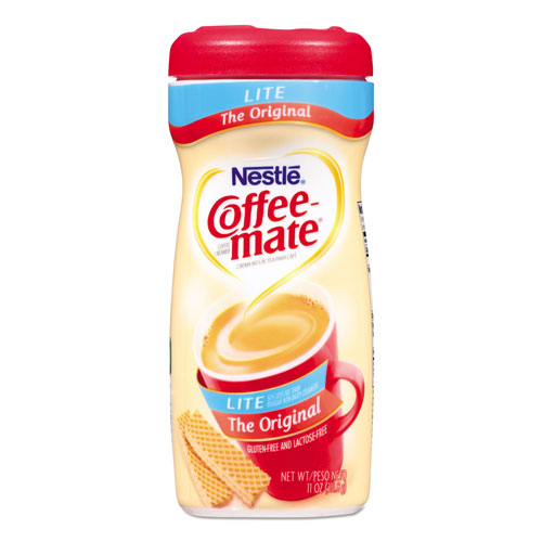 Coffee-Mate® Powdered Original Lite Creamer, 11 oz. Canister, 12/Carton