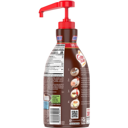 Coffee-Mate® Snickers Creamer Concentrate, Snicker Flavor, 50.72 fl oz (1.50 L), 1EachBottle