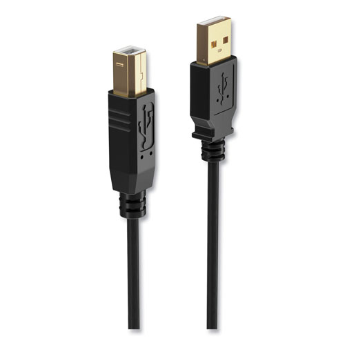 NXT Technologies™ USB Printer Cable, Gold-Plated Connectors, 7 ft, Black
