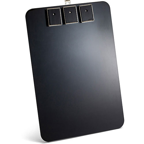 Officemate Magnetic Clipboard - Plastic - Black