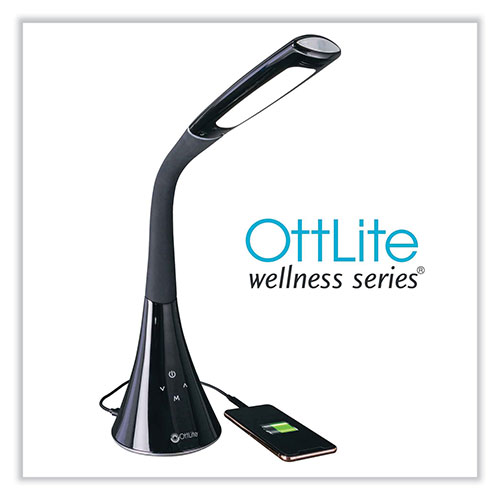 OttLite Wellness Series Swerve LED Desk Lamp, 23.25