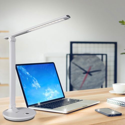 OttLite Emerge LED Desk Lamp with Sanitizing, White