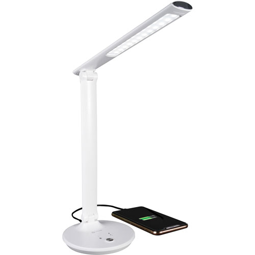 OttLite Emerge LED Desk Lamp with Sanitizing, White