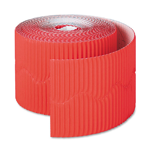 Pacon Bordette Decorative Border, 2 1/4" x 50' Roll, Flame Red