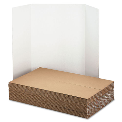 Pacon Spotlight Presentation Board, 48 x 36, White Front/Natural Kraft Back, 24/Carton