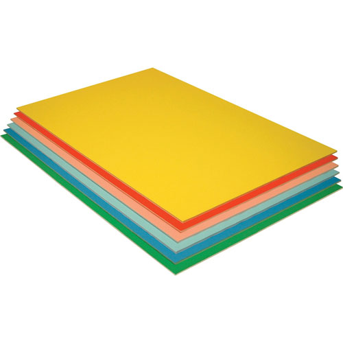 Pacon Foam Board, 20" x 30", 3/16" Thick, 12/PK, Assorted