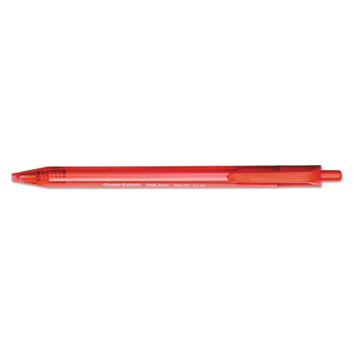 Papermate® InkJoy 100 RT Retractable Ballpoint Pen, Medium 1mm, Red Ink/Barrel, Dozen