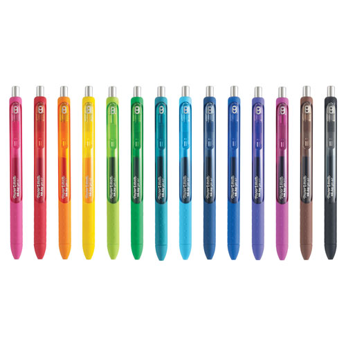 Papermate® InkJoy Retractable Gel Pen, Medium 0.7mm, Assorted Ink/Barrel, 14/Pack