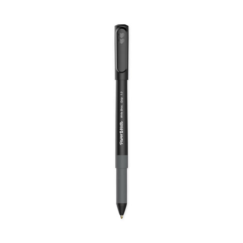 Papermate® Write Bros. Grip Ballpoint Pen, Medium, 1 mm, Black Ink/Barrel, Dozen