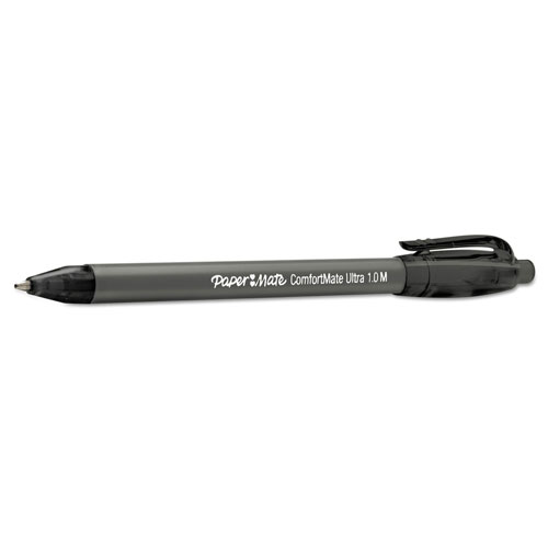 Papermate® ComfortMate Ultra RT Ballpoint Retractable Pen, Black Ink, Medium, Dozen
