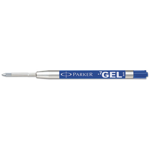 Parker Refill for Parker Retractable Gel Ink Roller Ball Pens, Medium Point, Blue Ink, 2/Pack