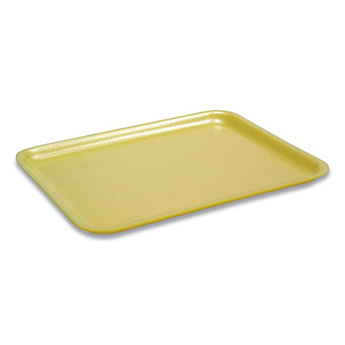 Pactiv Supermarket Trays, #17S, 1-Compartment, 8.4 x 4.5 x 0.7, Yellow, 1,000/Carton