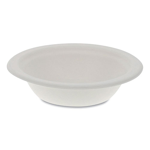 Pactiv EarthChoice Compostable Fiber-Blend Bagasse Dinnerware, Bowl, 6.38 Diameter, 12 oz, Natural, 1,000/Carton